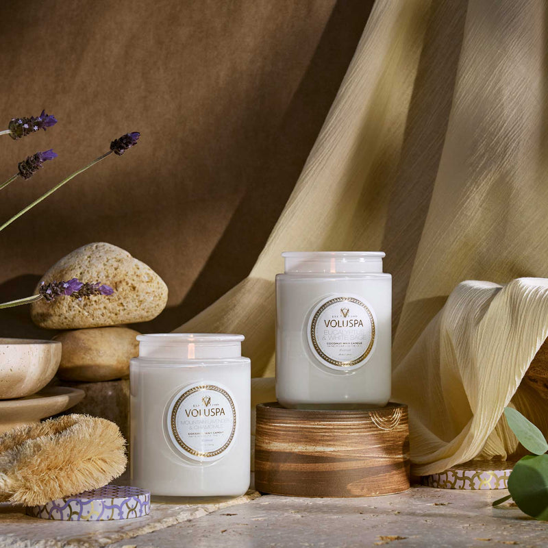 Eucalyptus & White Sage Large Glass Jar Candle