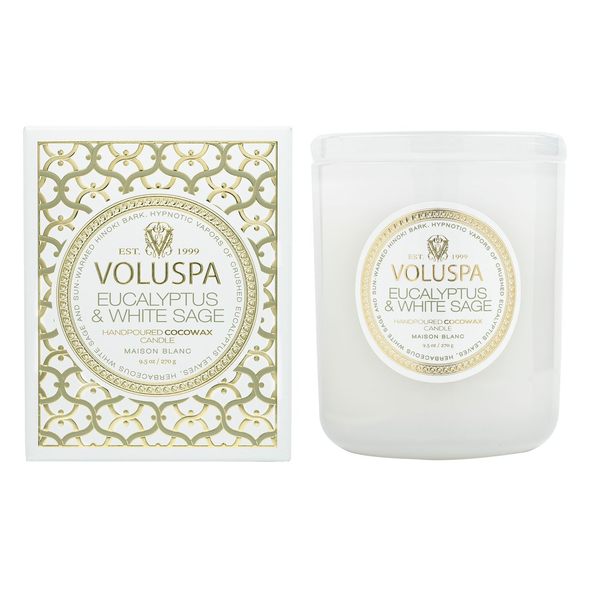Eucalyptus & White Sage Boxed Classic Candle