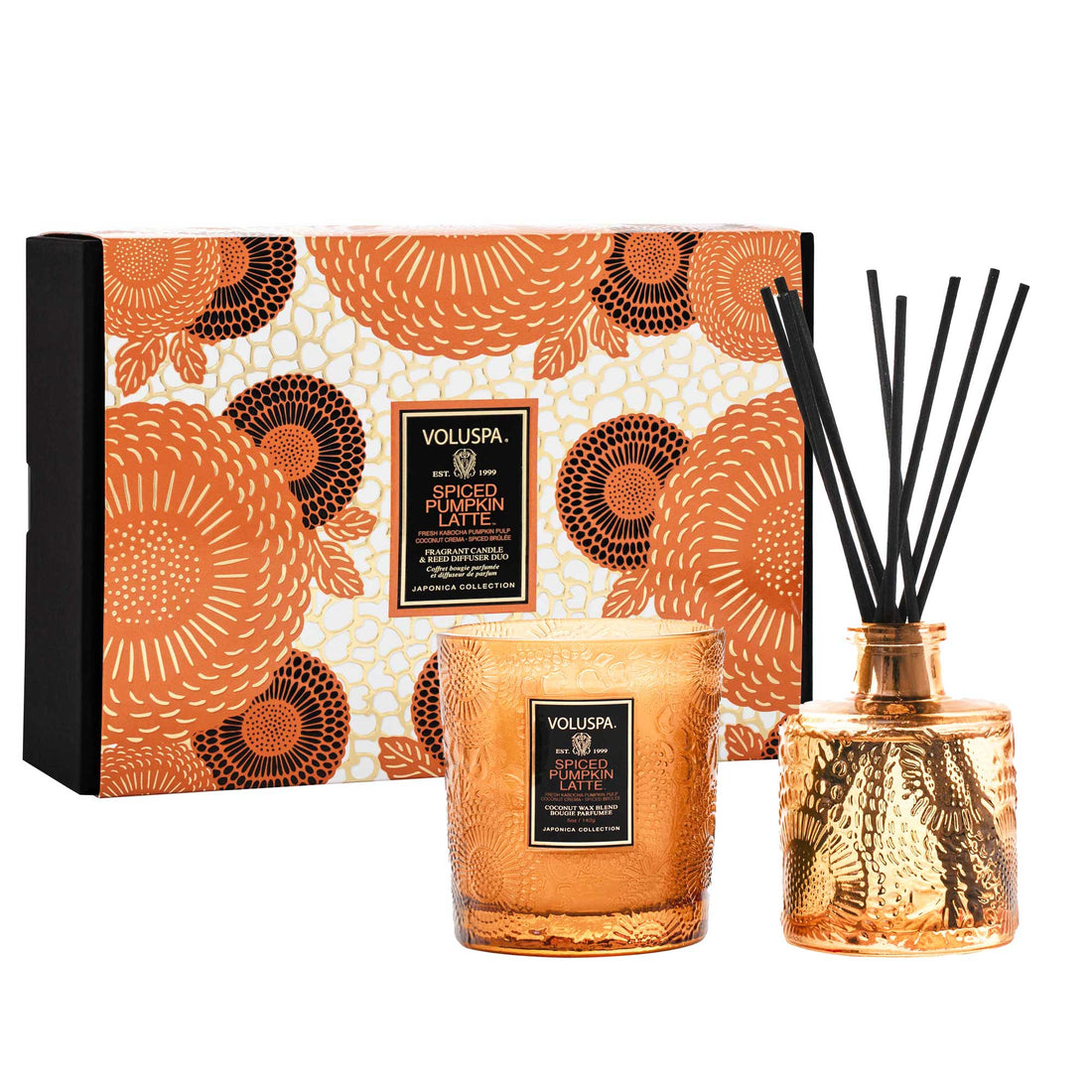 Spiced Pumpkin Latte Demi Candle &amp; Diffuser Gift Set