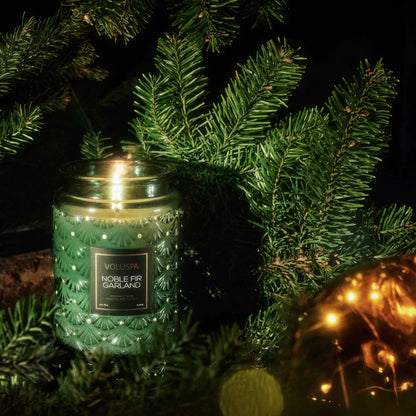 Noble Fir Garland Large Jar Candle