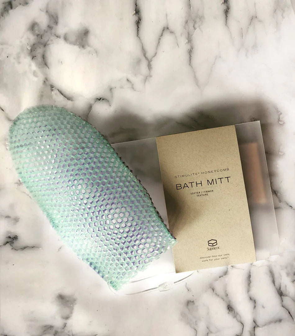 Honeycomb Dual-Sided Bath Mitt