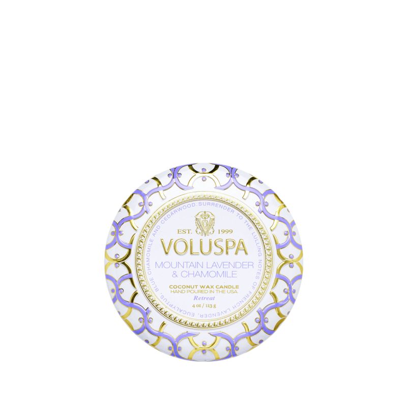 Mountain Lavender &amp; Chamomile Mini Tin Candle