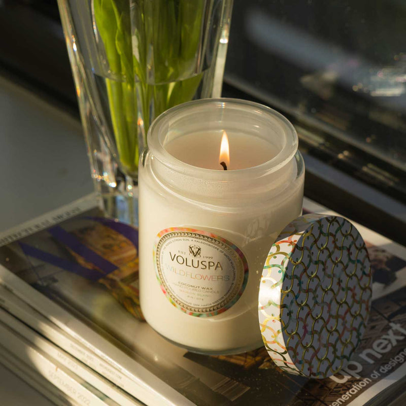 Wildflowers Large Glass Jar Candle