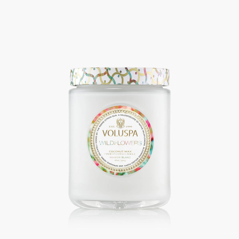 Wildflowers Large Glass Jar Candle
