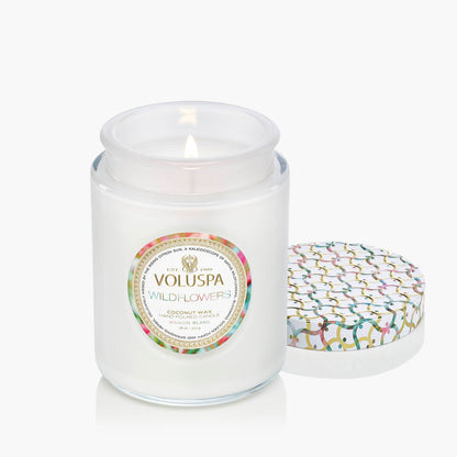 Wildflowers Large Glass Jar Candle