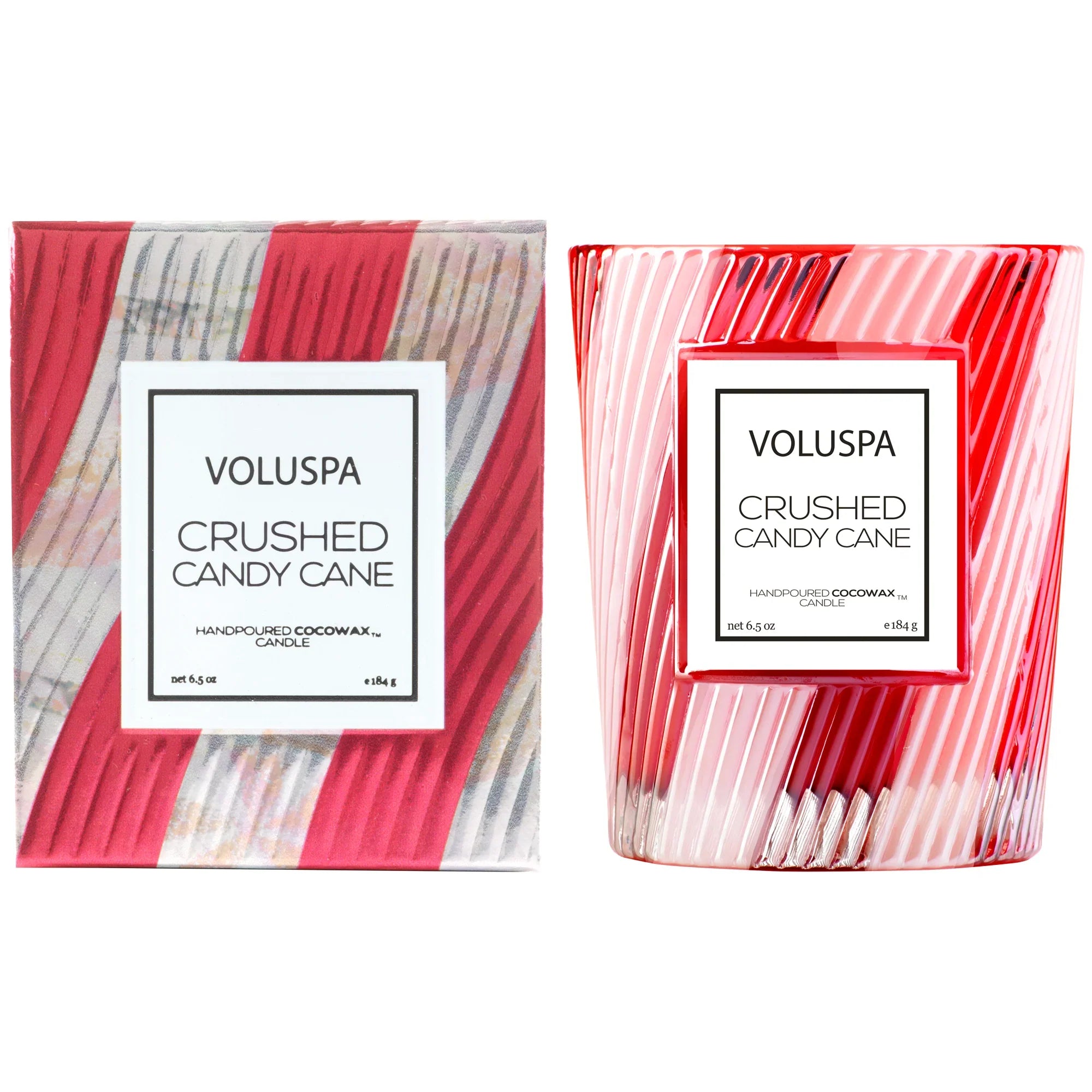Crushed Candy Cane Boxed Classic Candle